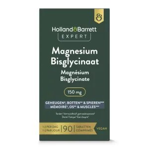 Holland & Barrett Expert Magnesium Bisglycinaat 150mg - 90 Tabletten