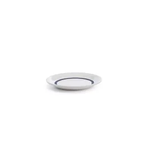 plate small - Milk White with Kawakawa Rim