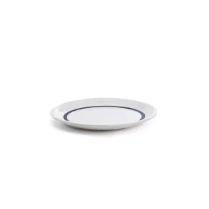 plate large - Milk White with Kawakawa Rim