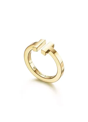 Tiffany & Co. Square ring van 18 karaat geelgoud 69841
