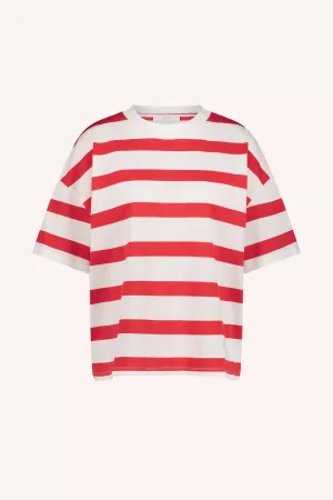 Jade jersey stripe top