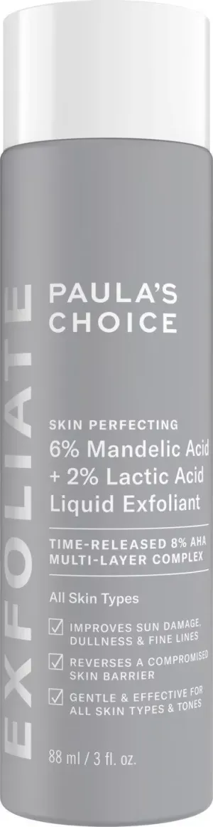 6% Mandelic Acid + 2% Lactic Acid AHA Liquid Exfoliant