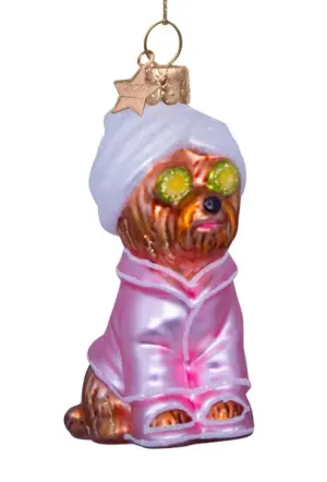 Vondels selfcare hondje kersthanger