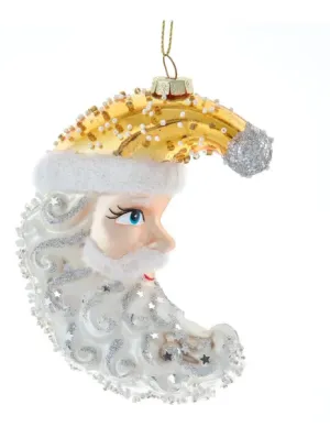 Kurt Adler Hemels kerstman Maan kersthanger