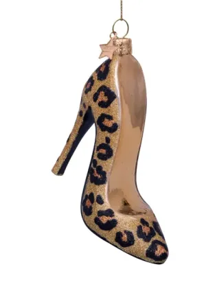 Vondels Pump met Panterprint kersthanger